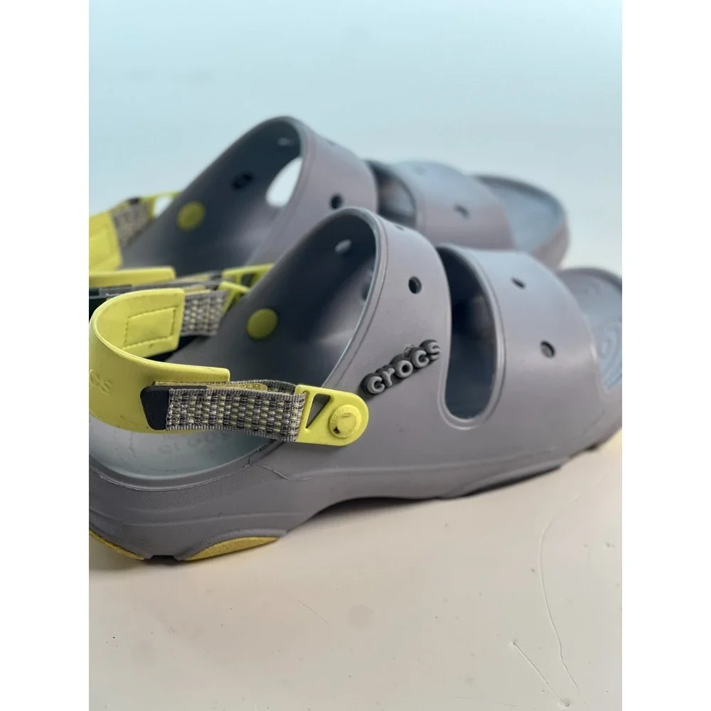 Crocs Men's Sandal Size 13 Grey All-Terrain Clogs Lightweight‎ Comfort Shoes